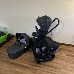 Nuna Stroller MIXX and Car Seat, Bassinet 