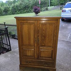Solid Oak TV Cabinet 