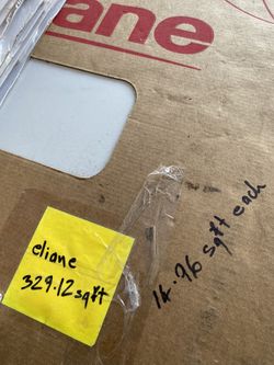 ELIANE floor white title new 329 sq feet 2.90cents per sq feet 