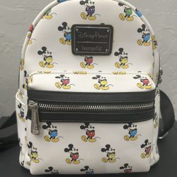 Disney Parks Loungefly white Mickey Mouse mini backpack