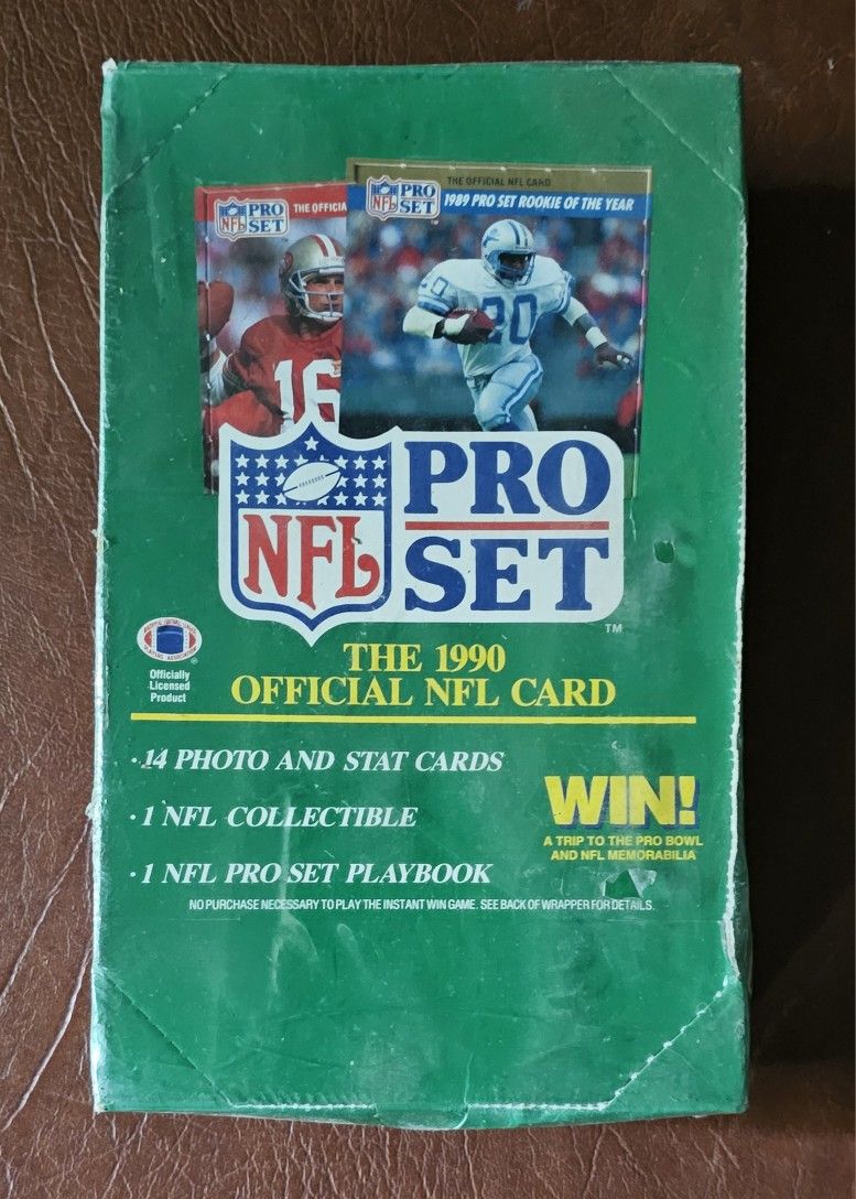 1990 NFL PRO SET FOOTBALL CARDS- Factory Sealed-36 Packs- $75.00