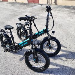2 Like New Lectric XP 3.0 Electric Bikes 28 Mph With 50 Mile Range