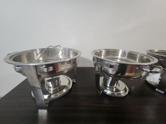 Stainless Steel Round Chafing Dishes Set