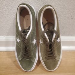 Converse One Star Green And White Color Way Size 8.5 Mens