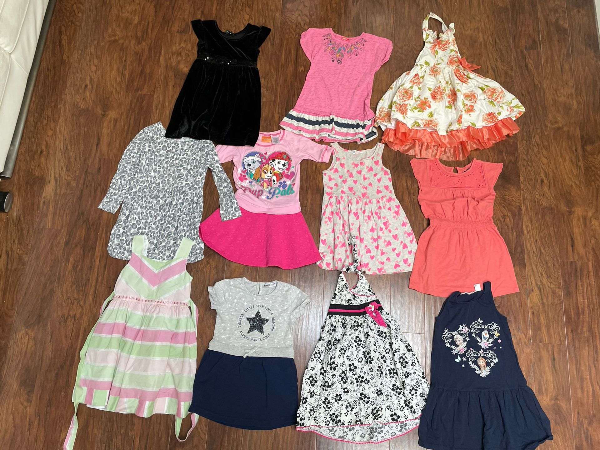 Set Of 11 Girls Toddler Dresses Sz 4-5 Or 5T Pretty Summer Spring Outfit