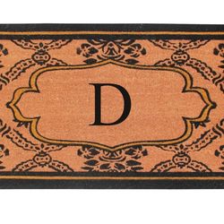 Natural Coir Monogrammed Door Mat fo
