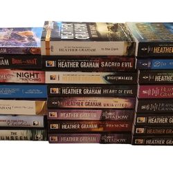 Paranormal Fiction Thriller Novel Book Lot - Heather Graham - 23 Books