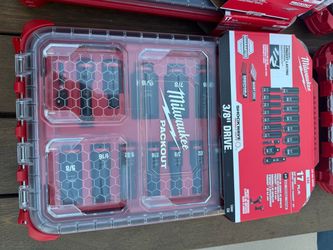 FIRM PRICE - Milwaukee Shockwave 3/8" Drive 17-Piece Impact Socket Set