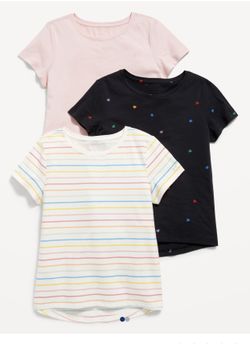 Softest Printed T-Shirt 3-Pack for Girls( Brand Old Navy)