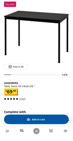 Black IKEA Tables