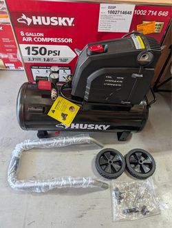 ⚠️ Missing Air Filter $189 Retail Husky 8 Gal. 150 PSI Portable Hotdog Air Compressor