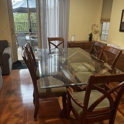 Glass Top Dinning Table