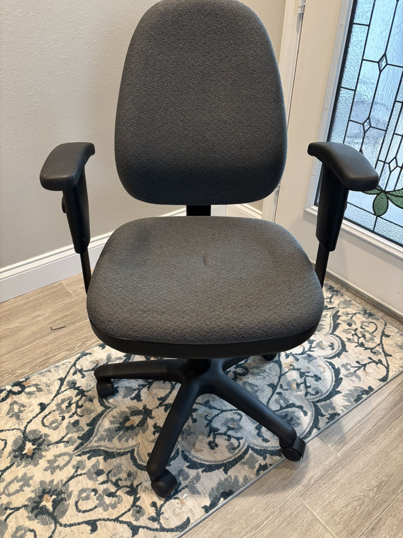 Grey Adjustable Executive Desk Chair