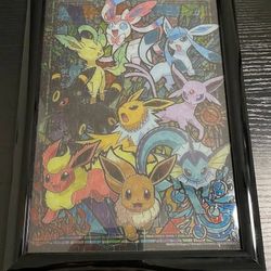 Black frame + Eevee Pokémon puzzle