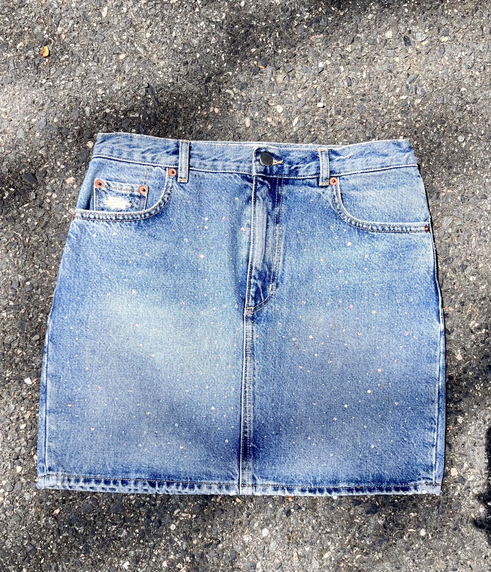 “Lucky 7” 1of1 Custom Jean Skirt