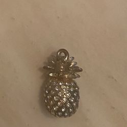 Banana Republic Pineapple Rhinestone Necklace Charm