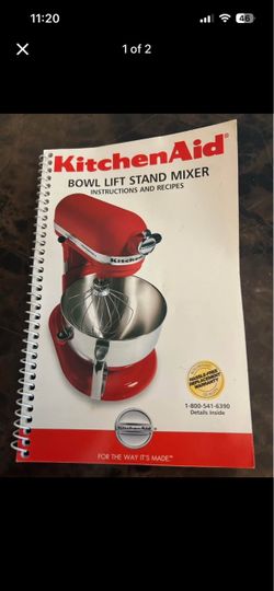 KitchenAid Bowl Lift Stand Mixer Manual