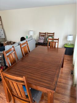 Dining room table and chairs