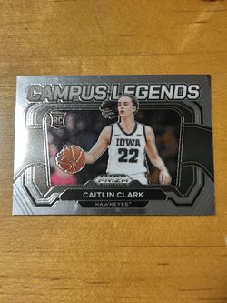 Caitlin Clark 2024 Panini Prizm Draft Picks Campus Legends Rookie Card