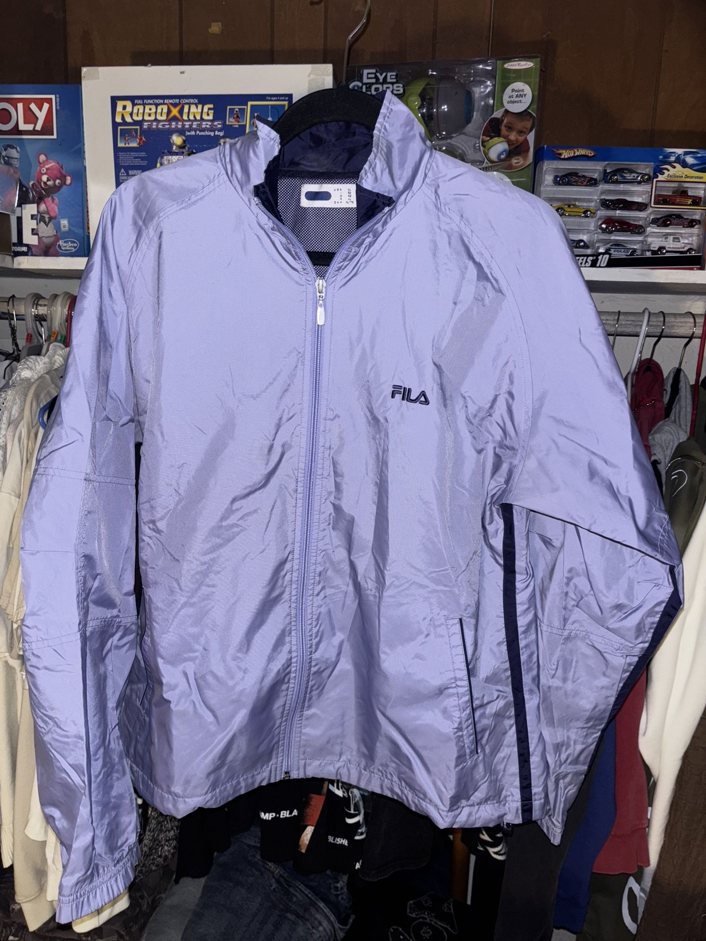 Vintage Fila Light Purple Windbreaker Jacket