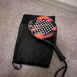 IANONI Paddle Tennis Racket Carbon Fiber Surface with EVA Memory Flex