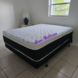 NEW QUEEN PILLOW TOP MATTRESS AND BOX SPRING
