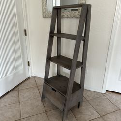 Bookshelf Shelves / Storage Shelf Grey / Book Shelf / Organizer Shelves With Drawer 