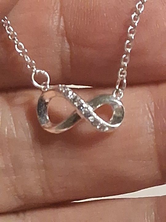 Pandora Authentic Brand New Sterling Silver Double Hearts Pendant Collier Necklace 20 Inch Adjustable