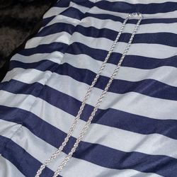 925 Italy Sterling Silver 4mm Rope Chain 24"in
