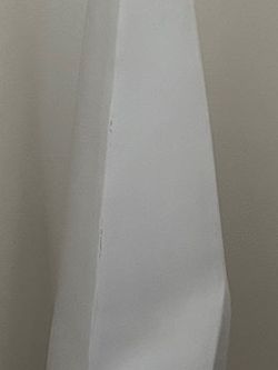 Modern White Geometric Floor Vase