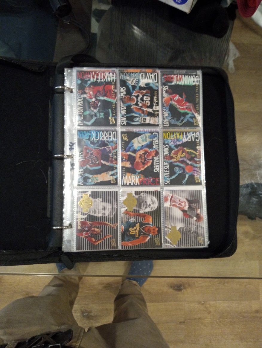 90's Inserts Basketball Card Binder Lot