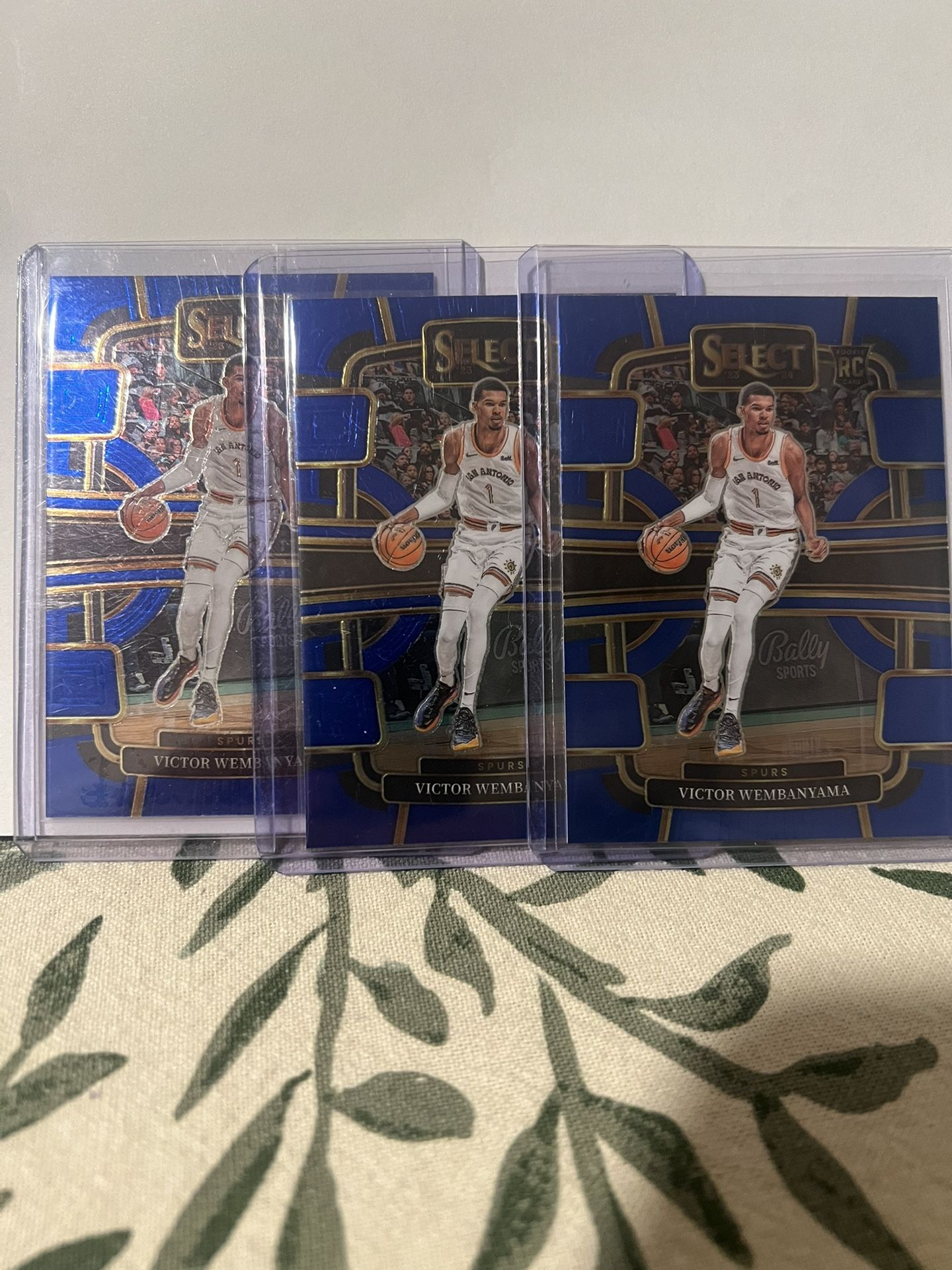 Victor Wembanyama Select RC Blue Lot Of 3 