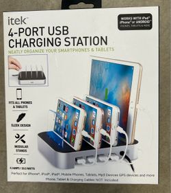 New in box itek 4-Port USB Charging Station