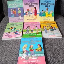 Baby-Sitters Club graphic novel series 1- 7 set ( Paper cover books)