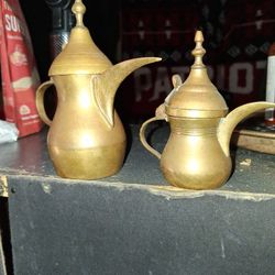 Vintage Dallah Tea Pots(brass)