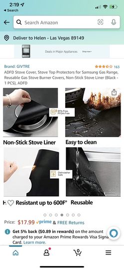 8 Pcs Stove Burner Covers, Gas Stove Burner Liners,non-stick