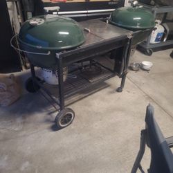 Double weber grill