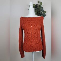 Spiegel Anthropologie Knit Sweater Size Extra Small Burnt Orange