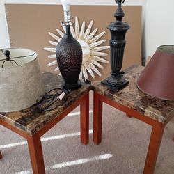 2 EndTables And 2 Lamps