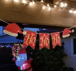 Christmas banner ho ho ho