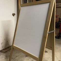 Blackboard + Whiteboard Easel 