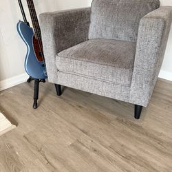 Grey accent chair