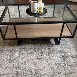 Harlow Center Glass Top Table