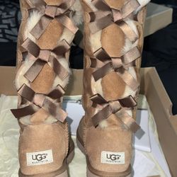 Chestnut Bailey Bow Tall Boots 