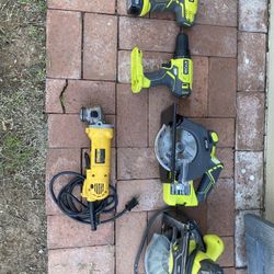 SELLING VARIOUS POWER TOOLS! BUY ALTOGETHER OR SEPARATLEY - CORDLESS DRILLS, POWER SAWS, GRINDER