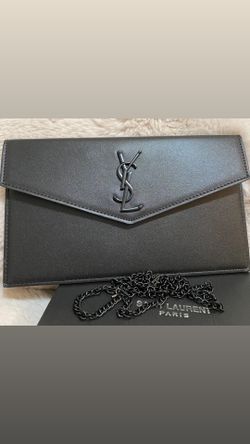 Y*S Black On Black With Chain Clutch 