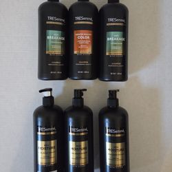 TRESSEMME ANTI BREAKAGE SHAMPOO 
KERATIN SMOOTH COLOR SHAMPOO
RICH MOISTURE SHAMPOO AND CONDITIONER