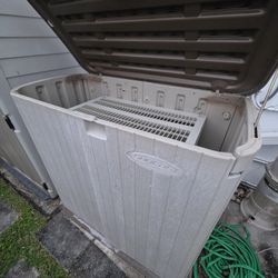 Horizontal Outdoor Storage Cabinet Shed