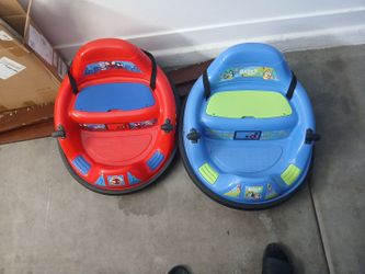 Bumper carts bluey and spiderman