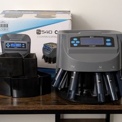 Coin Counter & Sorter Machine + Box, Manual & Coin Rolls